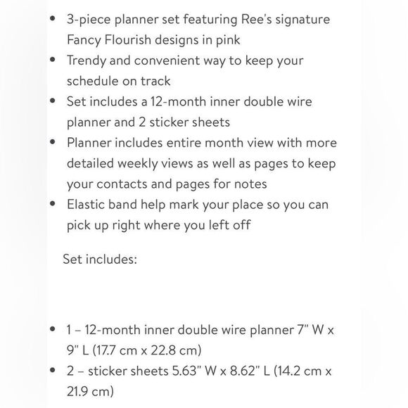 🦋 New Pioneer Woman Fancy Flourish Daily Planner, Plans Etc. - Picture 5 of 7